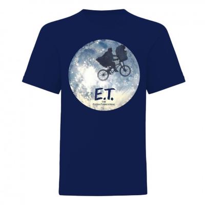 E.T. the Extra-Terrestrial Unisex Yetişkin Ay Siluet Tişört