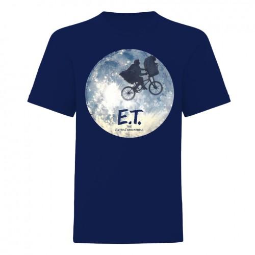 

E.T. the Extra-Terrestrial Unisex Adult Moon Silhouette T-Shirt L
