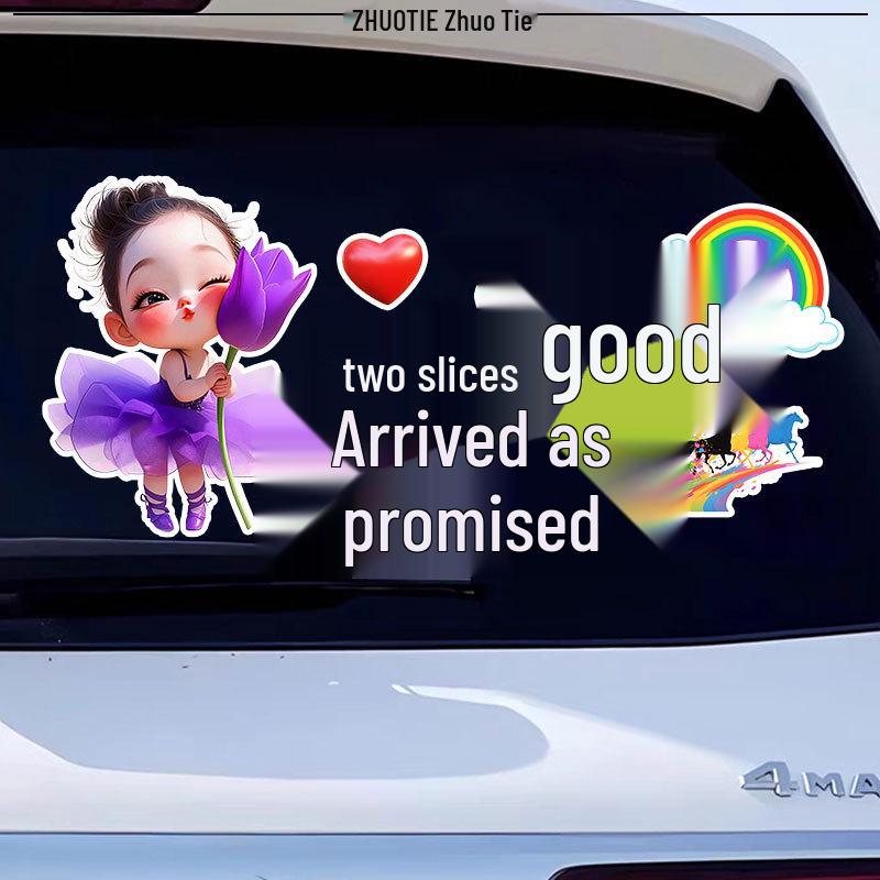 Inspirational 'All Good Things Come as Promised' Car Windshield Sticker
