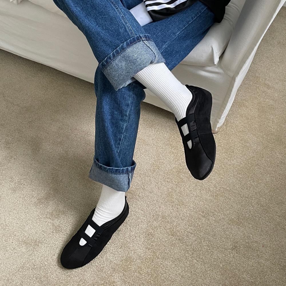 Women’s Ballet Flats Comfortable Elastic Band Slip-on Shoes