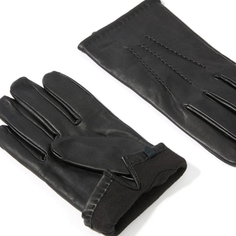DENTS Aviemore Touchscreen Men's Leather Gloves - Black