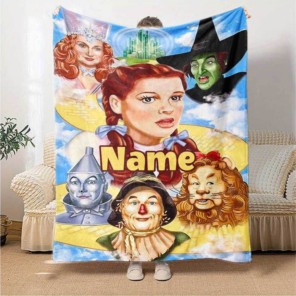 Like Warner Bros. Movies (9) Personalized Text Blanket Throw Customizable Blanket Comfortable Perfect for Seaside Chair Couch Office All-Season Use