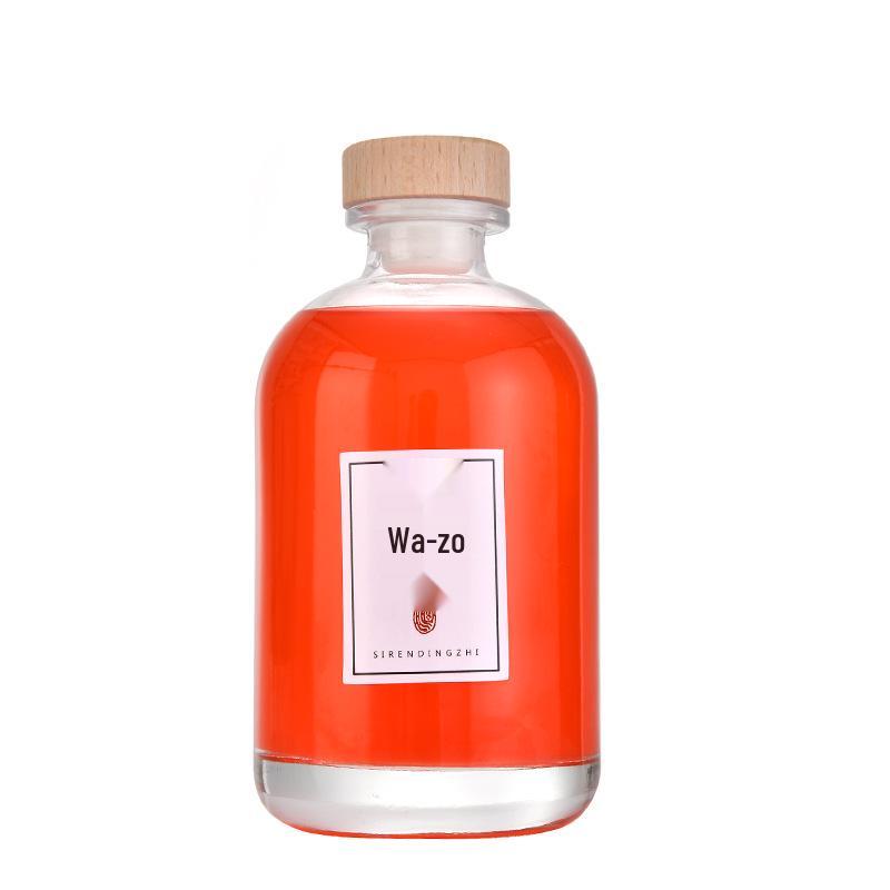 High-Transparency Glass Wine & Juice Bottle with Leak-Proof Lid