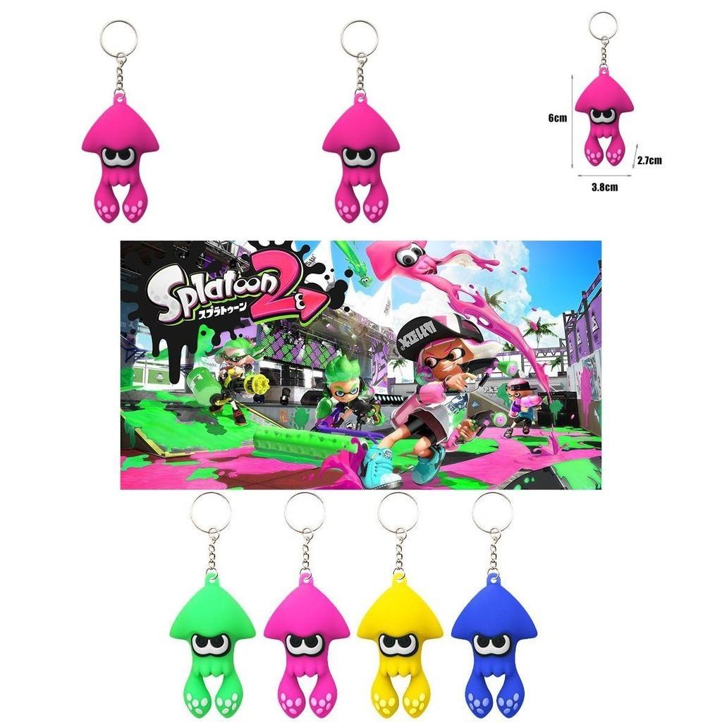 Splatoon 3 Squid Keychain Toy High Quality Pvc Bag Pendant For Kids Xmas Gifts