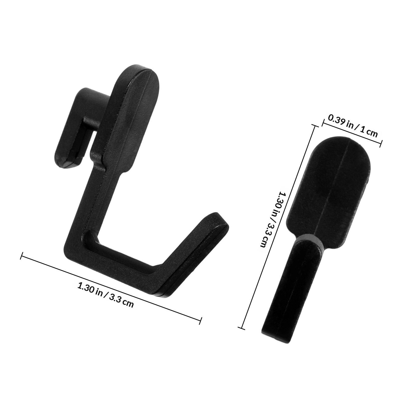 

30Pcs Pegboard Hook Strong Plastic Utility Garage Tool Holder Hooks for Workshop Pegboard Storage Peg Board Hooks for Hanging чорний