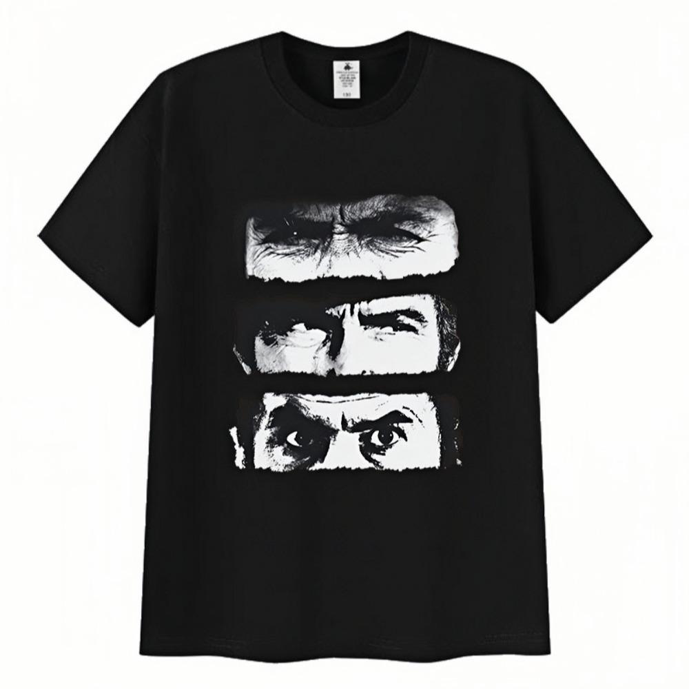 

2026 The Good The Bad and Ugly TV Graphic Print Unisexs TShirt Harajuku Fashion Casual Gothic GarUnisext Cotton TShirt Summer S