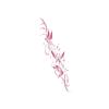 Burgundy Gradual Change Butterfly Tattoo Sticker, Waterproof And Long-Lasting, Gentle Arm Model, Simulated Tattoo Sticker