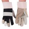 Yellow Leather Welding Gloves - Oil, Puncture, and Heat-Resistant Labor Protection