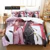 Kawaii Toji no Miko Bedding Set Single Twin Full Queen King Size Bed Set Adult Kid Bedroom Duvetcover Sets Anime Girls Bed