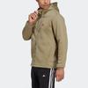 Adidas Solid Color Zip-Up Hoodie Jacket Men Outerwear Light-Green HU0294