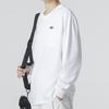 Nike Solid Color Letter Logo Sport Casual Round Neck Long Sleeve T-shirt Men Tops White DR7930-100