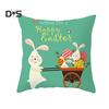 DYS Home Decor Easter Rabbit Bicyle Throw Pillow Cover  Cushion Home Sofa Car Decor