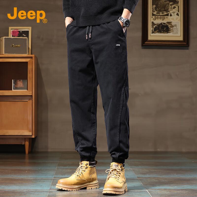 

JEEP Men s 2025 Loose Fit Cotton Cargo Jogger Pants XL