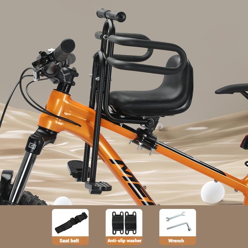 

Детское сиденье для горного велосипеда, складное велосипедное переднее детское сиденье, детское сиденье для горного велосипеда чёрный