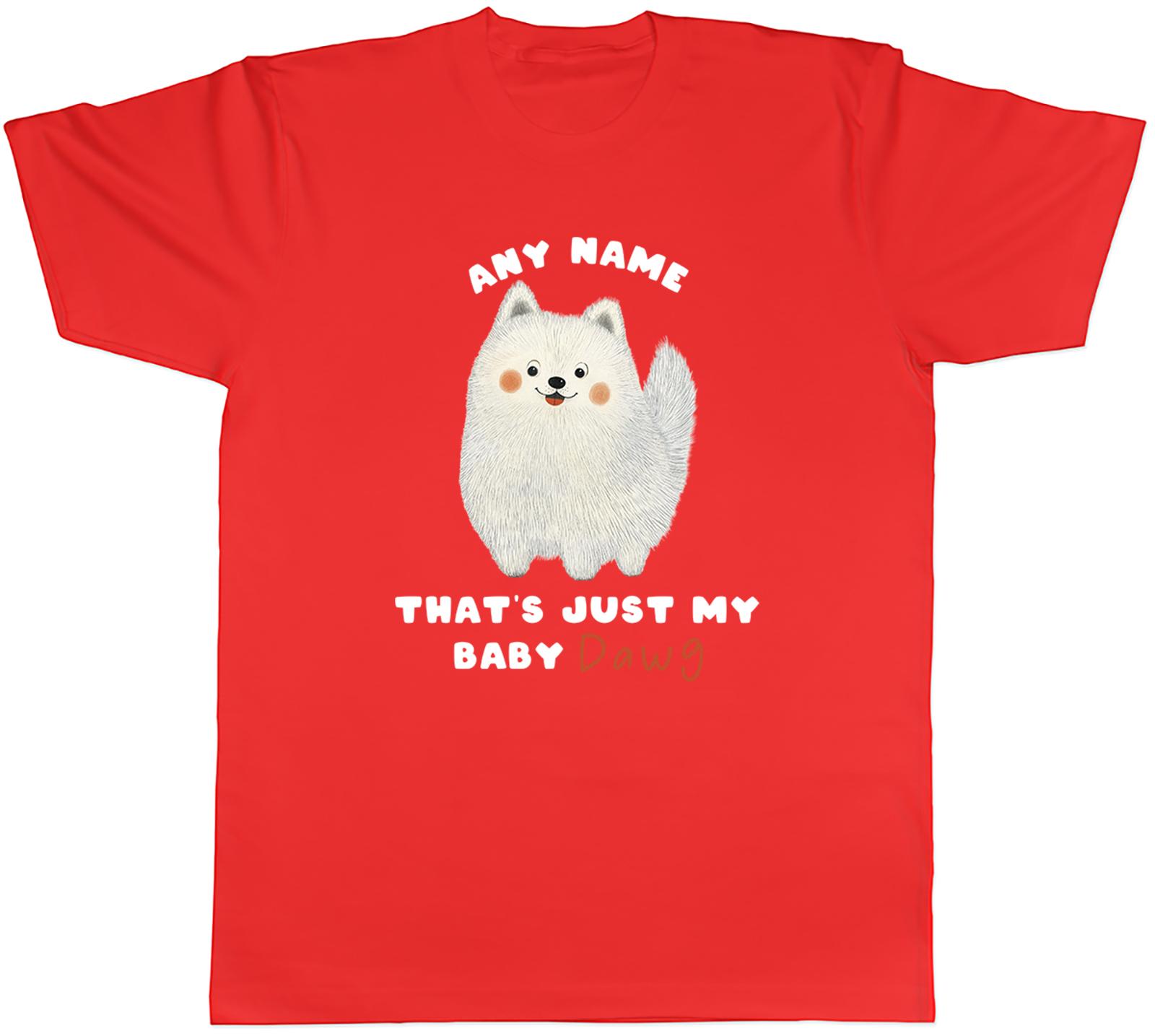 Personalised Pomeranian Baby Dawg Unisexs TShirt Tee Gift Top S