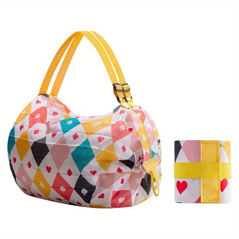 Foldable Shopping Bags Foldable Storage Bag With Handle Portable Travel Camouflage Handbags Large Capacity Nylon Bag