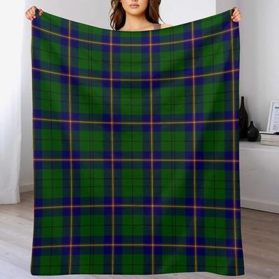 Clan Carmichael Tartan Throw Blanket Warm Comfortable Blanket Gift for Parents Friends