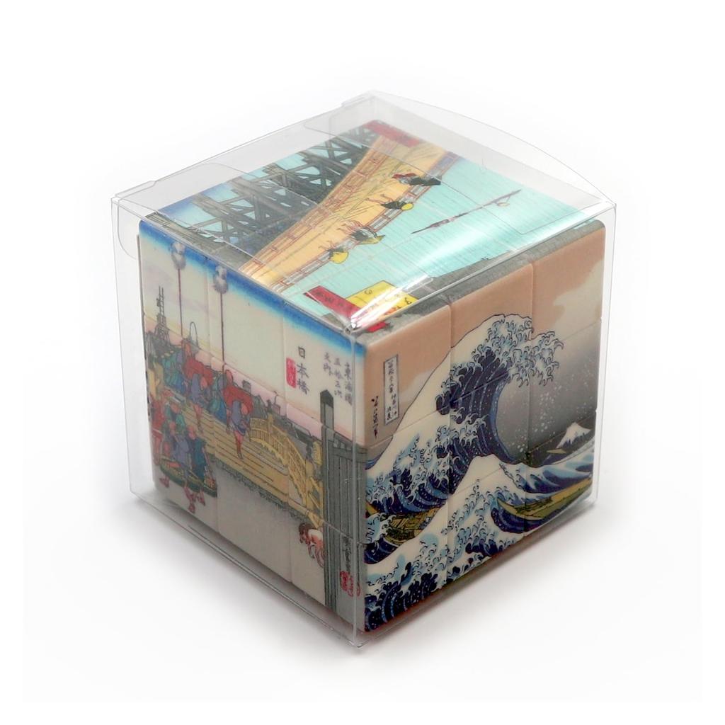 World Craft Magická kostka Japonská běžná šestistěnná puzzle kostka Ukiyo-e W6P-J1