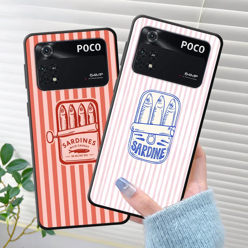 Cartoon Creative Fish Case for Xiaomi Poco F8 C71 F1 C50 F3 C61 C75 M3 M4 M7 Pro X3 X4 X5 X7 Pro M5 Funda Phone Cover