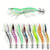 12cm22gUmbrella Hook Luminous Shrimp Fake Bait Sea Fishing Lure Special Night Fishing Squid Cuttlefish Bait