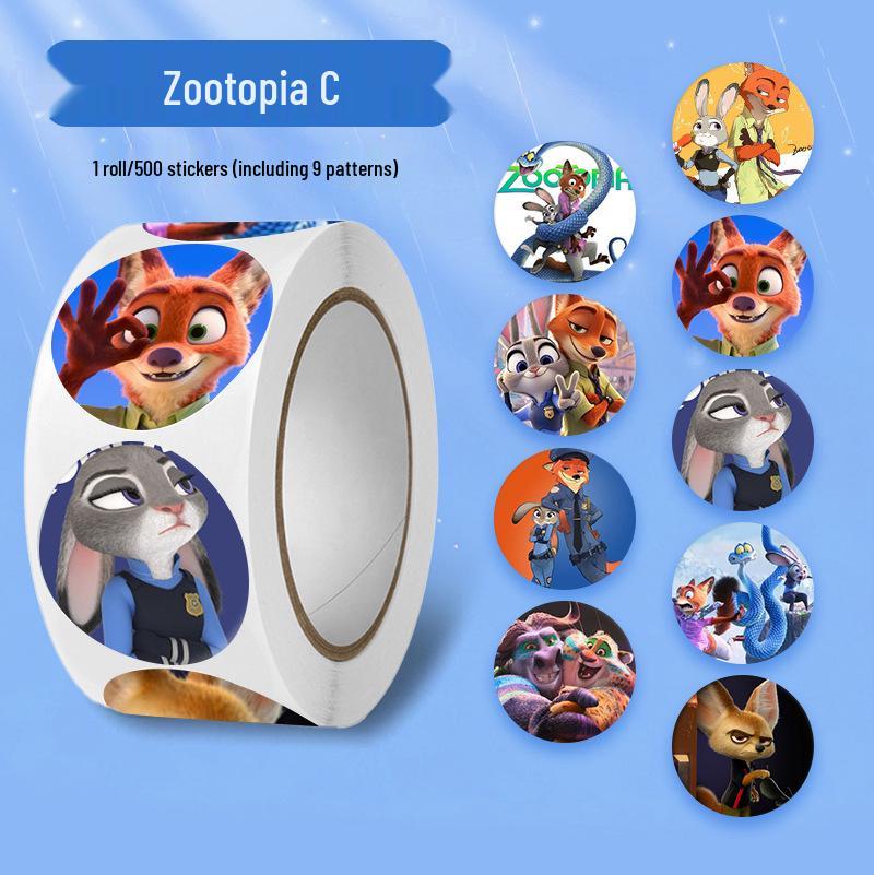 500 Classic Mountain & Sea Roll Stickers: Creative Sand Painting Cartoon for Fun DIY Journals