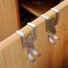 2Pcs Stainless Steel Lovers Shaped Hooks Kitchen Hanger Clothes Storage Rack Tool Bathroom Hooks LS
