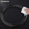 38cm For Lynk & Co 01 2021 2022 2023 Car Styling Carbon Fiber Suede Car Steering Wheel Cover Breathable Teering Auto Accessories