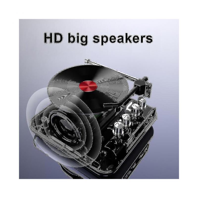 Turntable Record Player Portable Vinyl Record Player With Built-in Speakers Classic Vinyl Player