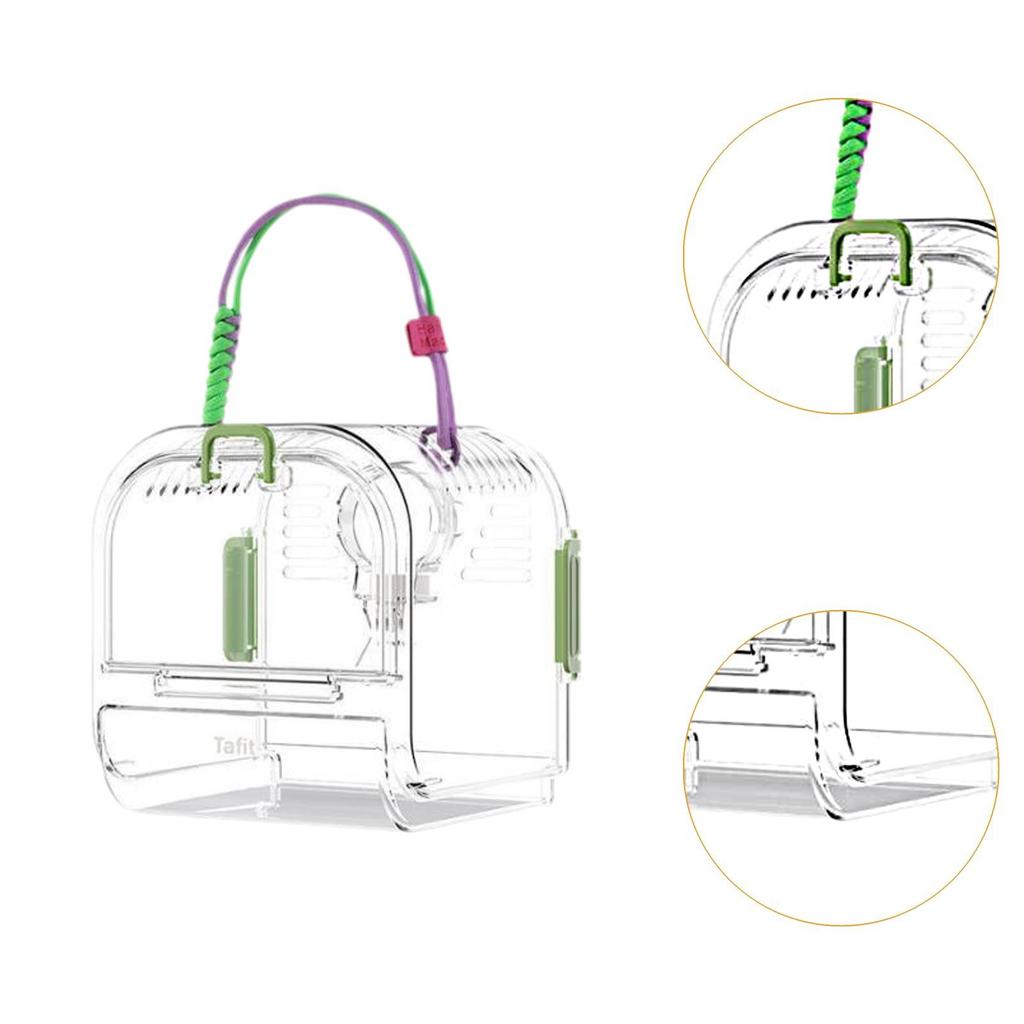 Small Animal Carrier Cage Portable Hamster Carrier Cage Carry Case for Gerbils Small Pet Hedgehog Dwarf Hamster