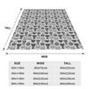 Cartoon Sprunki Game Blankets Fleece Print Breathable Lightweight Throw Blankets for Home Travel Rug Piece,