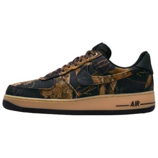 Nike Air Force 1 Realtree Baum Tarnung Mode Komfort Niedrige Sneaker Unisex Braun IH1221-900