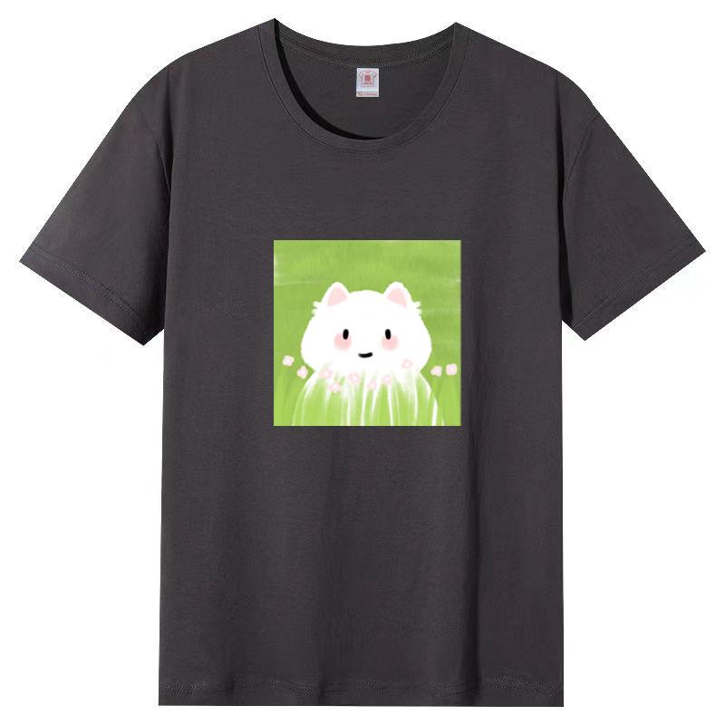 Summer New Short-sleeved T-shirt Female Loose Korean Women Cartoon Printing Half-sleeved Blouse