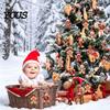 Holiday Scene Layout Accessories Gingerbread Man Wooden Pendant for Christmas Tree Decoration, Rustic Xmas Hanging Traditional Crafts Ornaments
