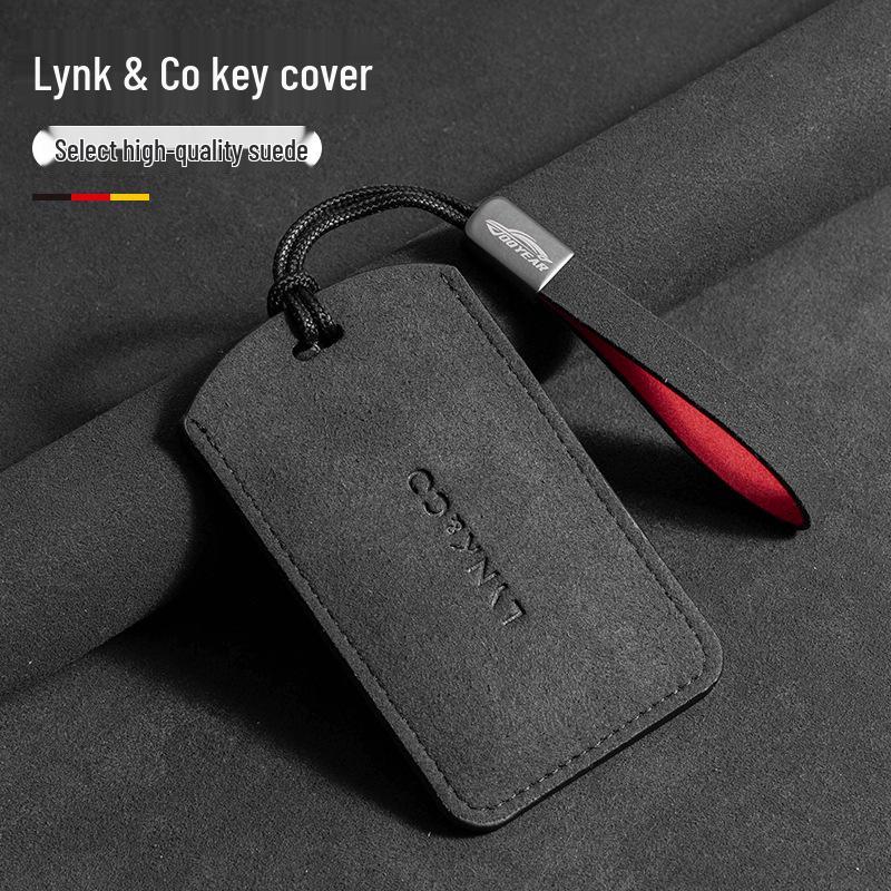 Key Case for 2024 Lynk & Co Models 09, 07, 08: Unisex NFC Card Holder with Car Logo and Gunmetal Buckle