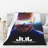 Custom 3D Printed Jul French Rapper Blankets Breathable Soft Flannel Summer Throw Blanket for Sofa Outdoor Bedding