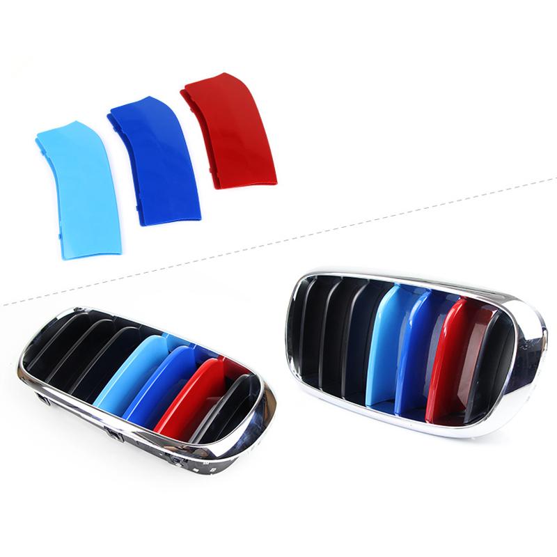 3st M Färg ABS Grillgaller Njurremsskydd för BMW X5/X6 2014-2016
