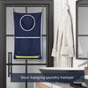Round Hanging Laundry Basket and Storage Bag for Bathroom Doors