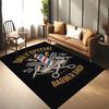 15 Size Barber Shop Retro Signage Area Rug Large Carpet Rug for Living Room Bedroom Kitchen Bathroom Bedside Play Anti-slip Mat