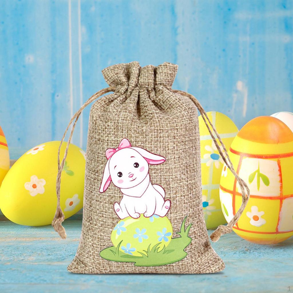 Drawstring Bag Easter Bunny Party Candy Treat for Wedding