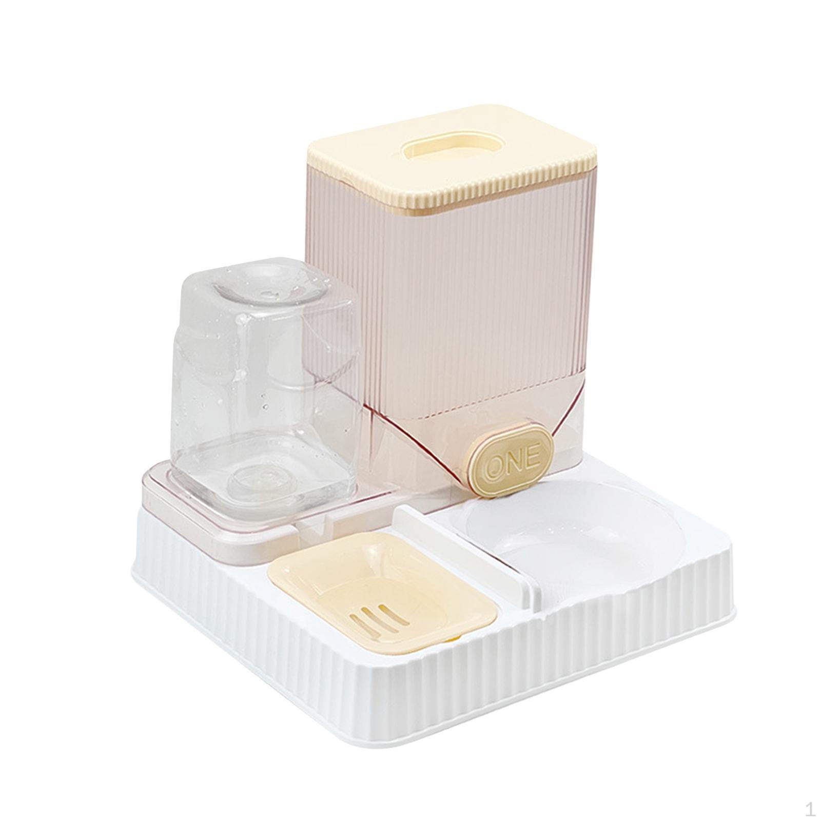 

Автоматическая поилка для домашних животных 2 в 1 для маленьких и средних собак, котят, для использования в помещении Yellow without Bowl