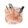 Practical Pen Holder Rotating Desk Organizer 4 Compartments Mesh Stationary Organizer Rotating Pen Organizer Office Home