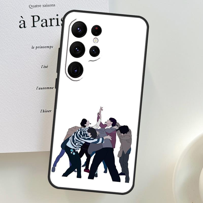 Korean Fashion Kpop Band Cover For Samsung Galaxy S23 Ultra S21 S20 FE Note 10 Plus S8 S9 S10 S10e S22 Ultra Case Note 20 Ultra