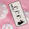 Cute Animal Cat Coffee Case For Honor Magic 7 5 6 Lite Pro Honor 200 Pro 50 70 90 X9b X9a X8b X8a X8 X9 X9c Cover