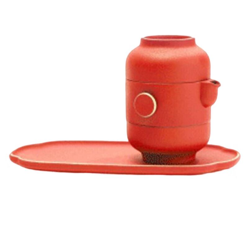 Jingdezhen Frosted Glaze Portable Tea Set