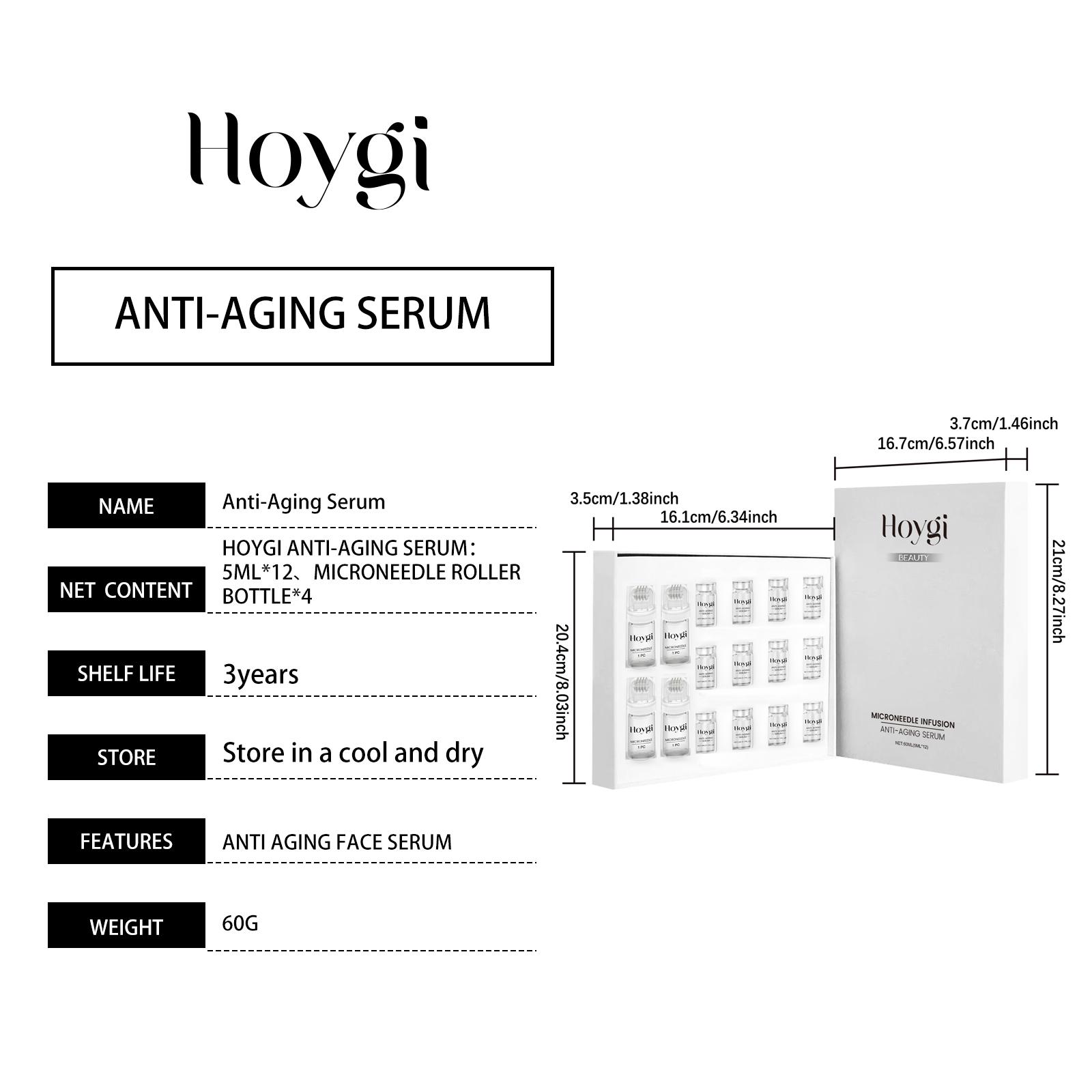 Набор для ухода за кожей с роллером, Увлажняющая сыворотка для лица, Нежное питание, Осветление, Увлажненная сияющая кожа 1set