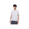 Anta Running Series Letter Round Neck Pullover Sports Short Sleeve Raglan T-Shirt Men Tops Salt-Crystal-Gray 152425110-1