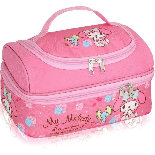 Roffatide Anime Melody Lunch Bag for Man Woman Leakproof Lunch Box Large Compartment Lunch Container Tote for Work Travel Pink B