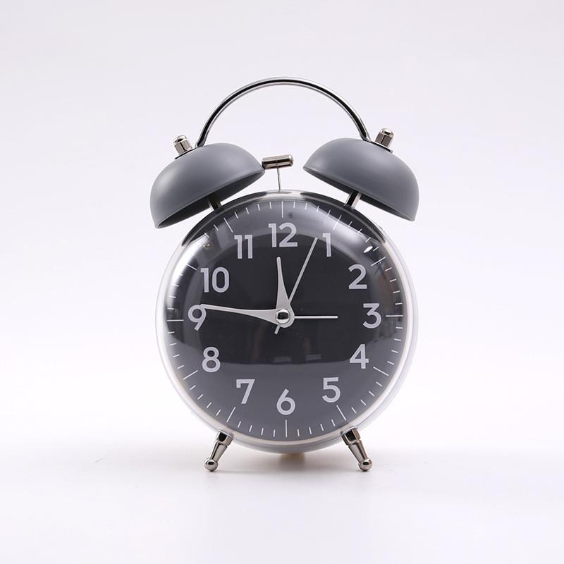 Classic Quartz Student Alarm Clock With Dual Bells For Home And Office Use
