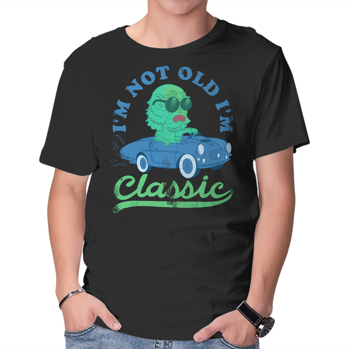 Unisex Crew Neck T-Shirt I m Not Old I m Classic Graphic Short Sleeve Casual Tee L