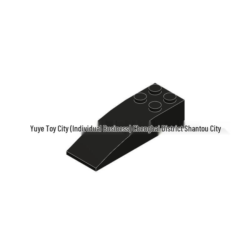 Universal 6x2 Curved Brick Compatible with Building Blocks - MOC Educational Accessories 0.5kg чёрный